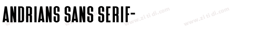Andrians Sans Serif字体转换
